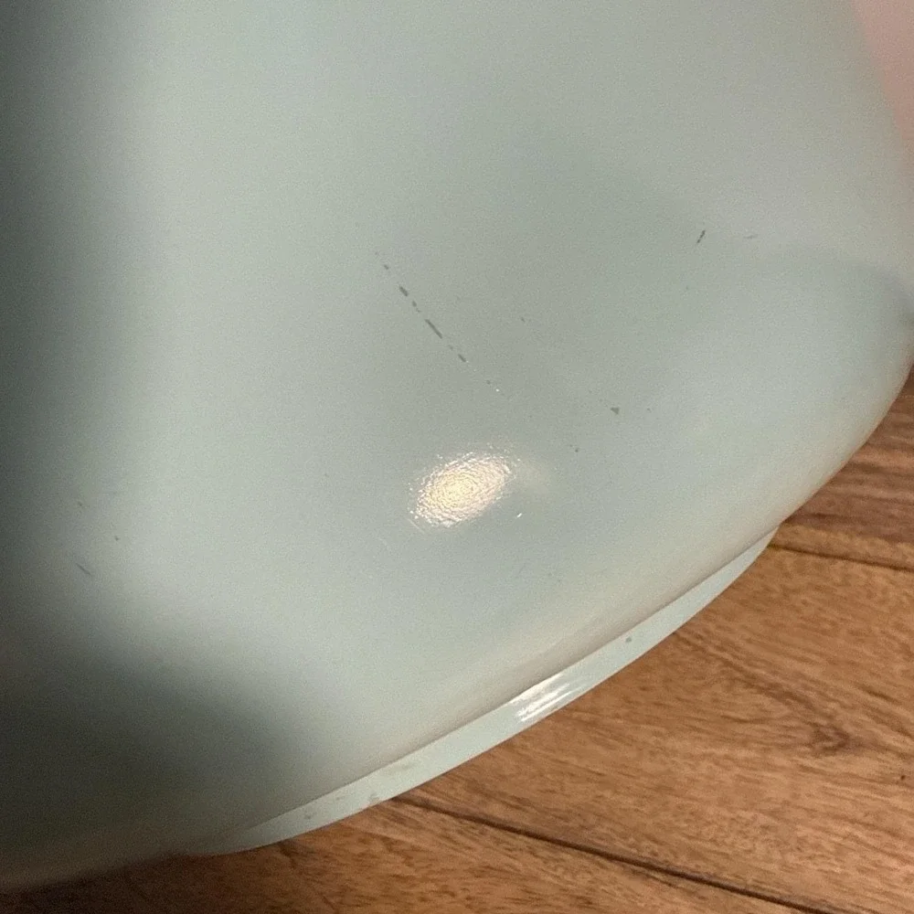 Vintage Aqua Glasbake for Sunbeam Mixing Bowl